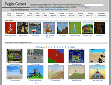 Tablet Screenshot of begingames.com